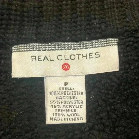 Real Clothes petite polyester and wool lined zippered vest - Picture 4 of 9